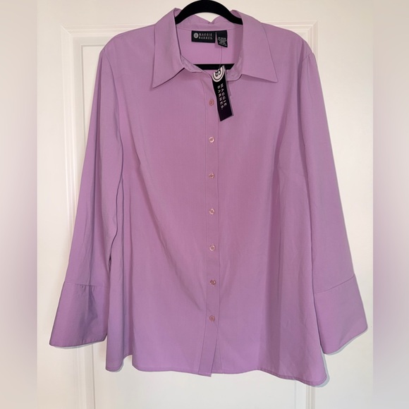 Maggie Barnes Tops - Maggie Barnes Purple Button Down Shirt